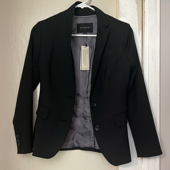 Black suit jacket 00 petite. New,with tags - Picture 2 of 6